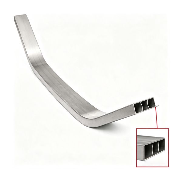 automotive bumper made of aluminum
